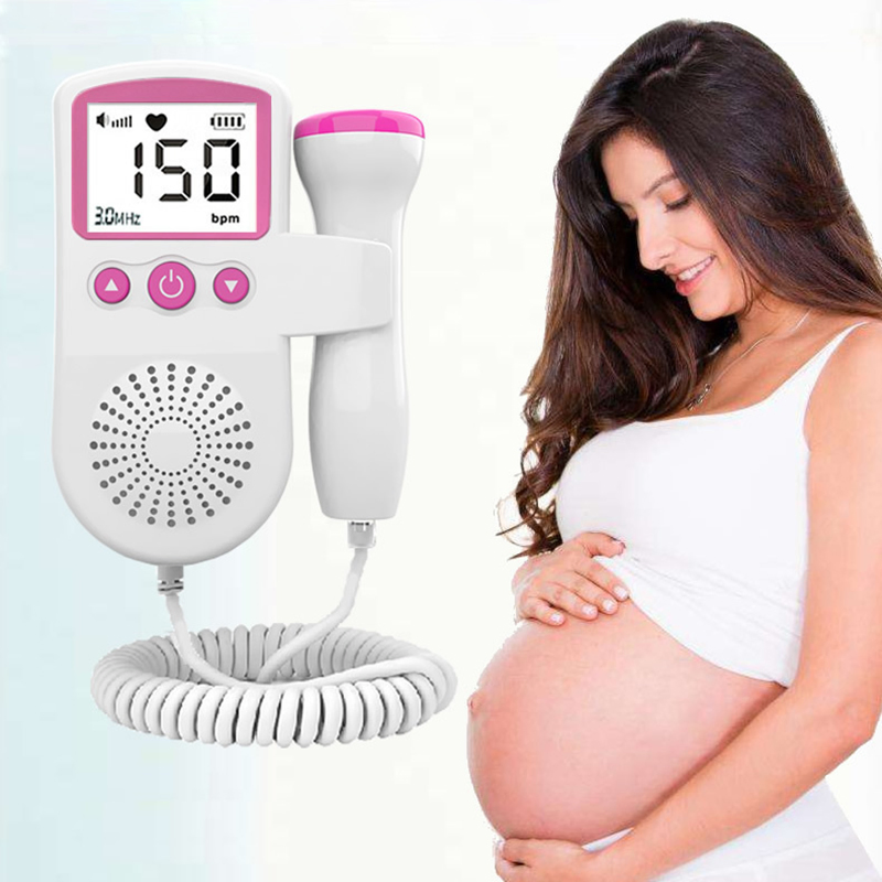 Pregnancy Home Medical Portable Fetal Heart Rate Doppler Detection Monitor