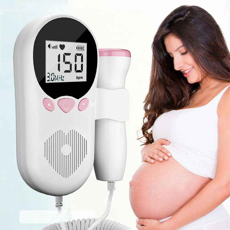 Pregnancy Home Medical Portable Fetal Heart Rate Doppler Detection Monitor