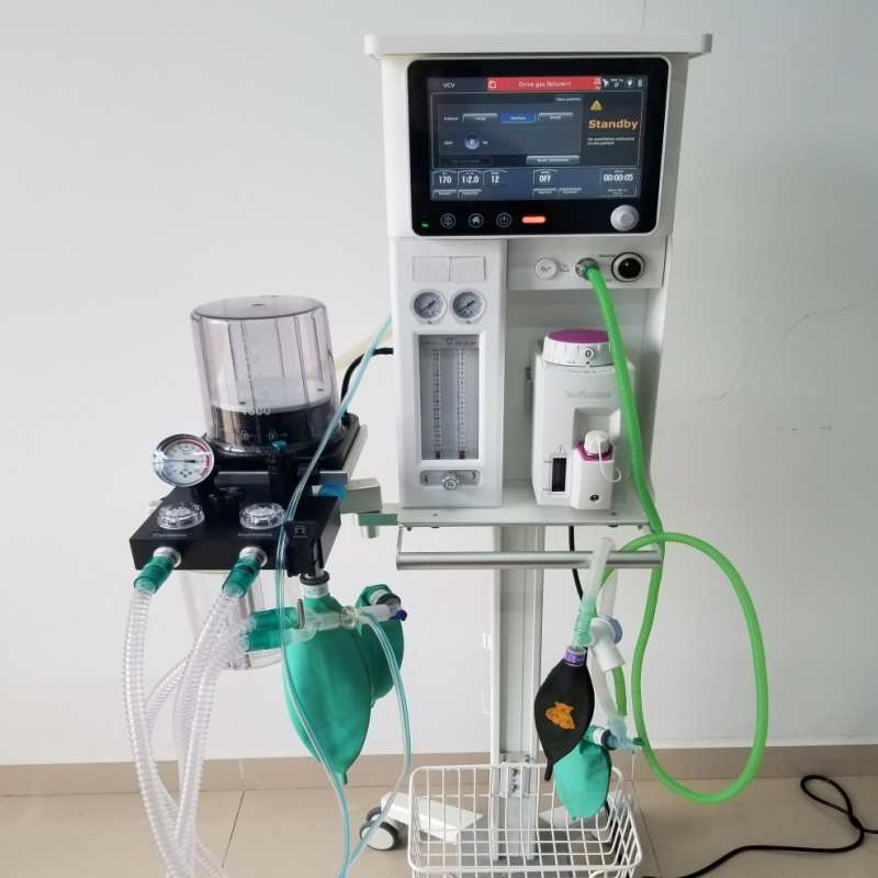 Stable Precise Safe Digital Advanced Portable Veterinary Anesthesia Machine with Ventilator for Pet Emergency Surgery