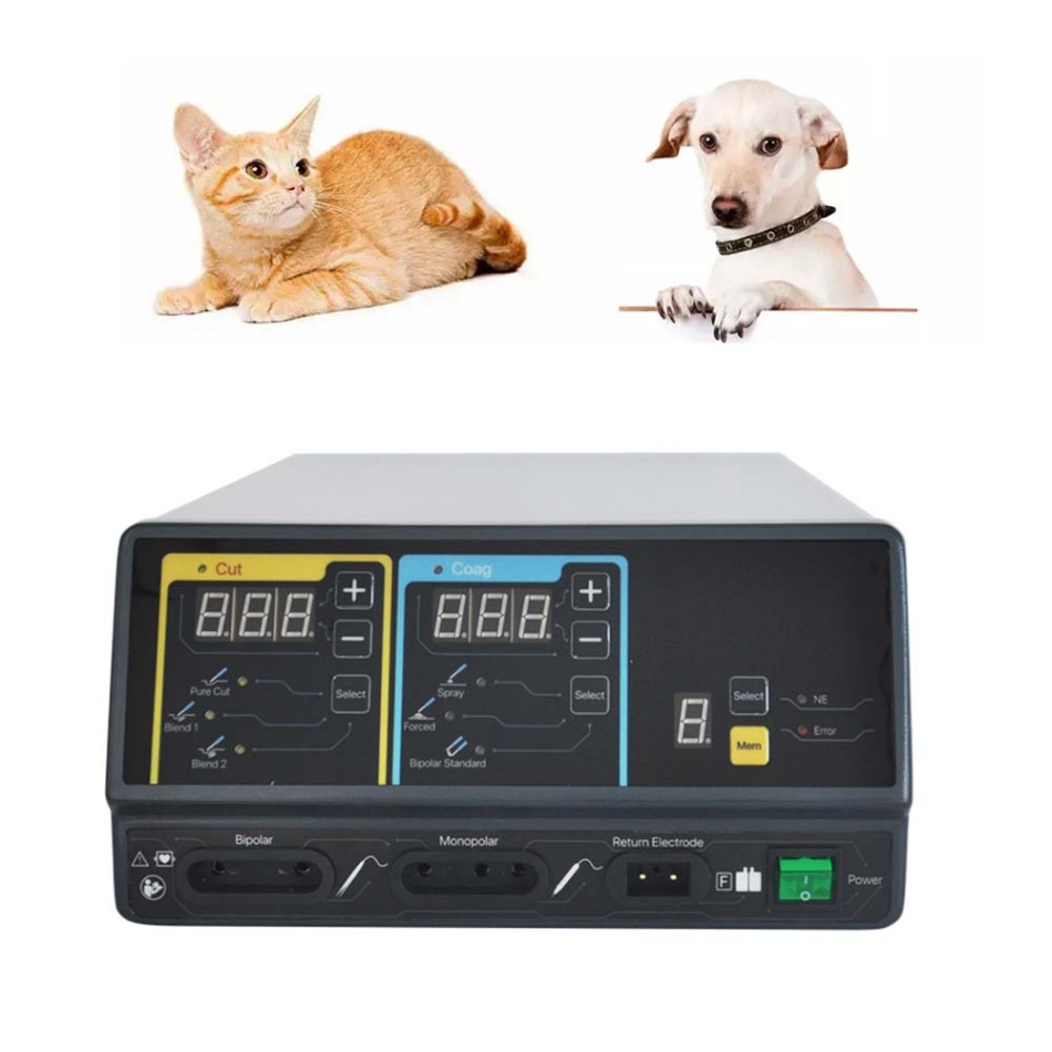 Vet Veterinary Instrument 100W Electrosurgical Unit High Frequency Electrosurgical Equipment for Dogs