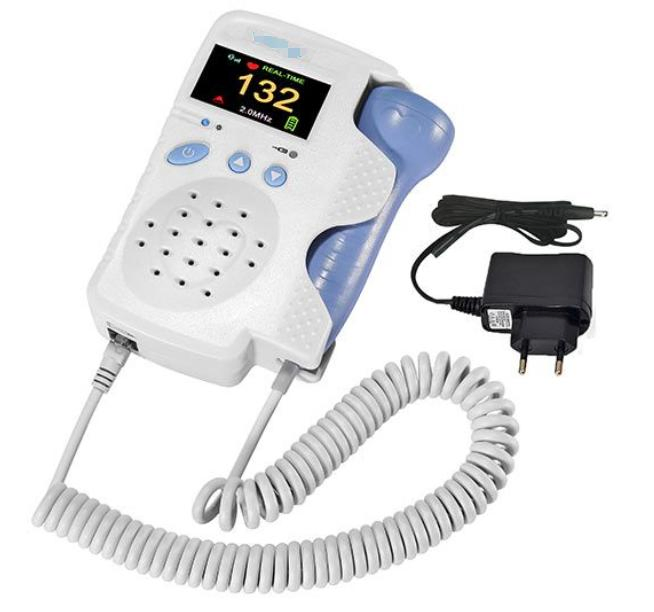 Portable Fetal Heartbeat Monitor with LCD Display for Moms