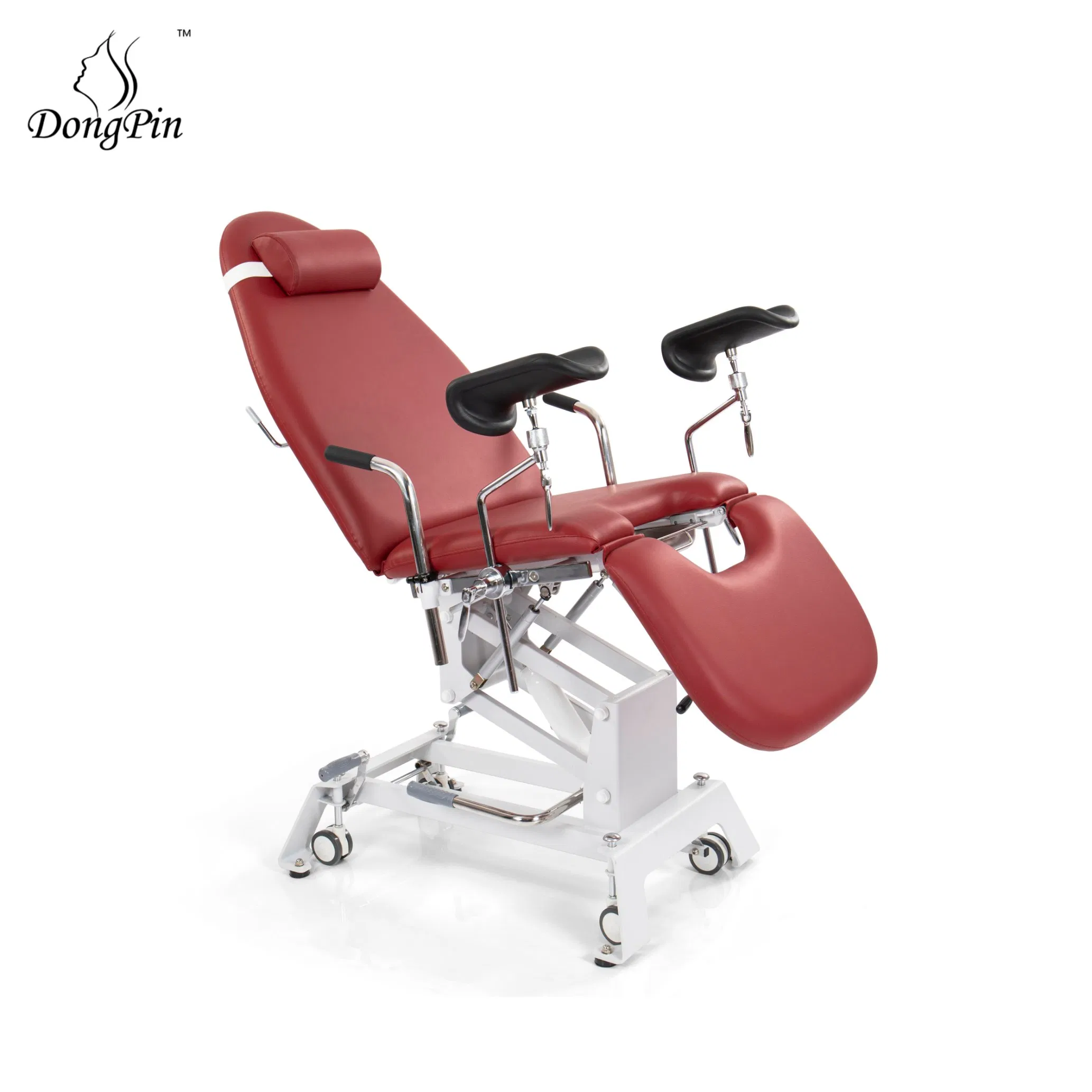 Hydraulic Gynecological Examination Chair with Easy to Clean Surface Low Operational Costs Medical Bed for Outpatient Clinic