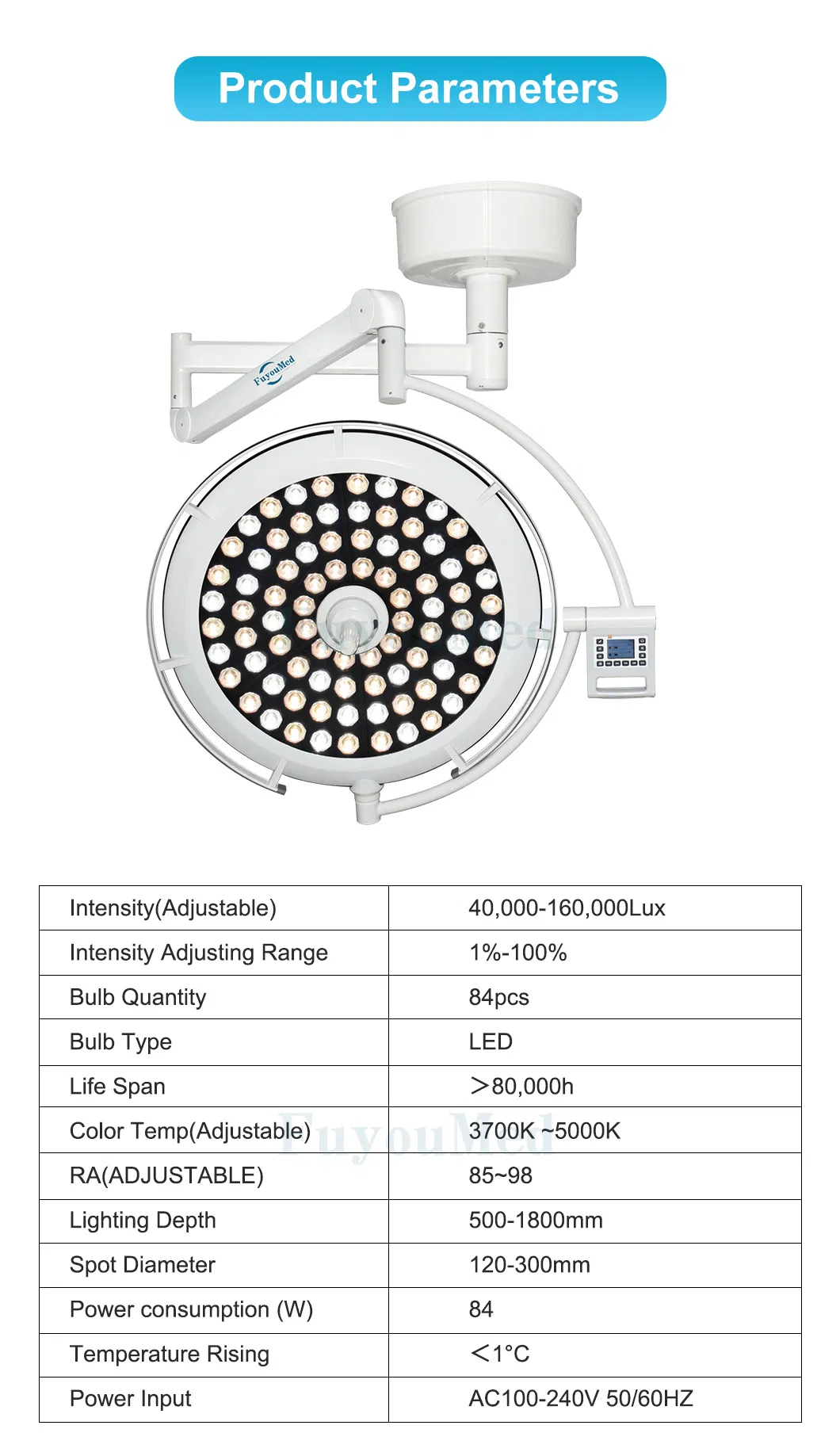 Operating Shadowless Lamp