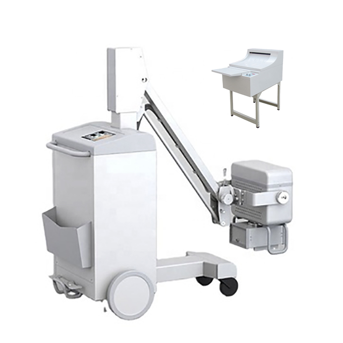 Manufacturer CE ISO Approved Xm101f Medical Digital Radiography 5kw 100mA High Frequency Mobile Imaging X Ray Unit X-ray Machine with 8 Inch Touch Screen