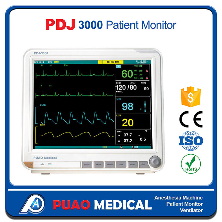 12.1 Inch Color TFT Display Pdj-3000 Patient Monitor