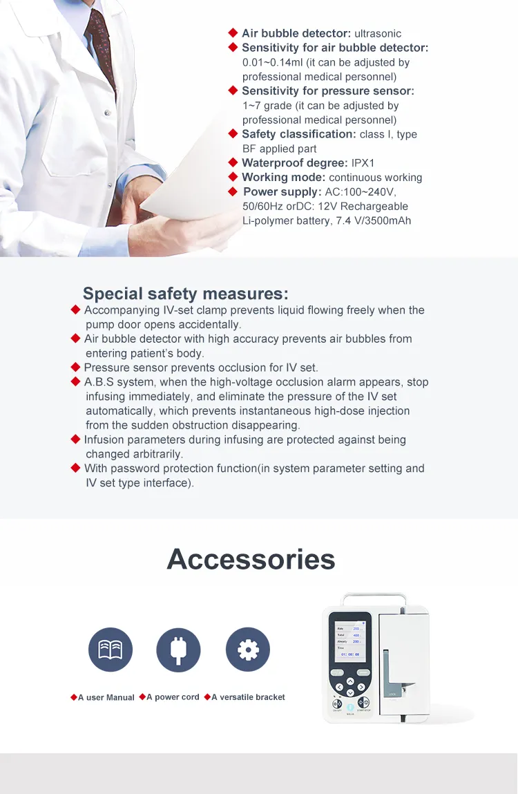 Infusion Pump Features