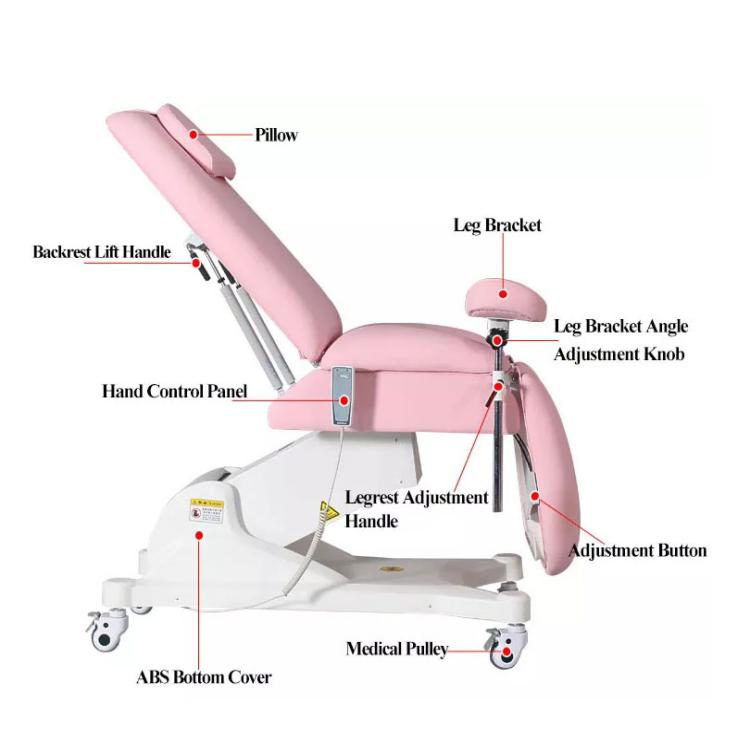 2023 Beauty Salon Beauty Facial Massage Bed Medical Gynecological Bed Examination Sofa Gynecological Examination Bed Chair