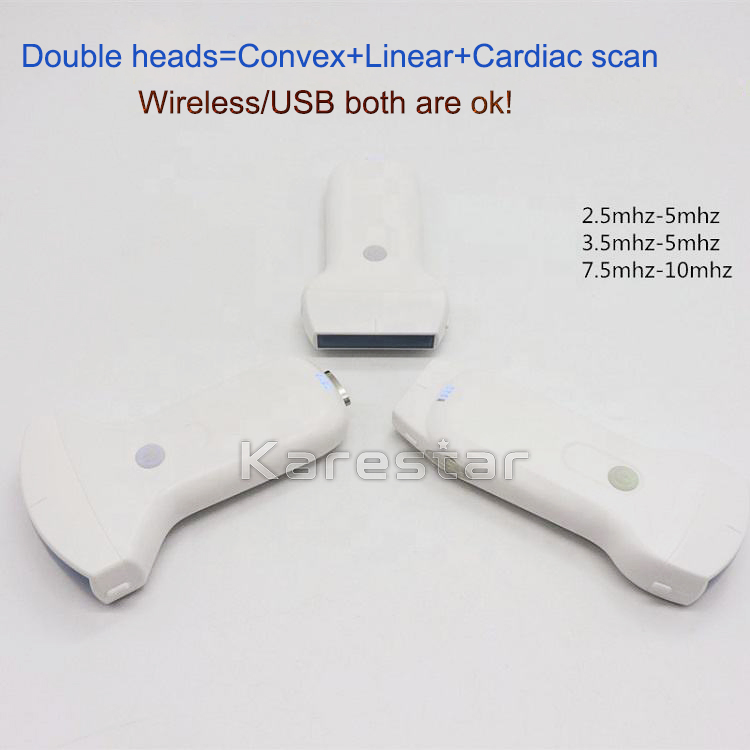 3 in 1 Color Doppler Wireless Probe WiFi and USB Ultrasound Device
