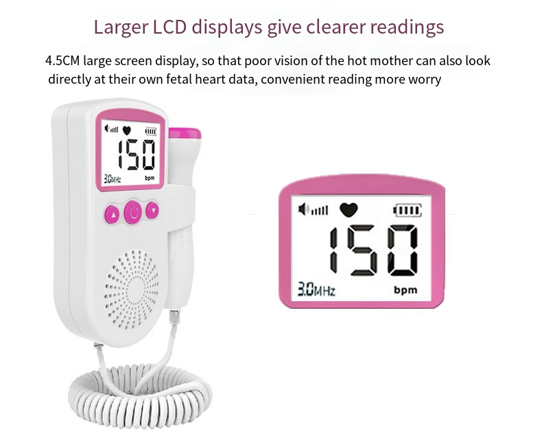 Factory Price Baby Doppler Heart Monitor Doppler Equipment Dopple Maternal Doppler Color for Pregnant