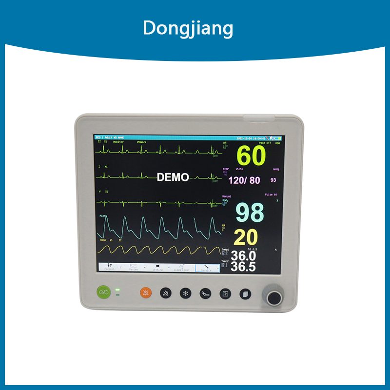 Medical Supply Mult-Parameter Patient Monitor with Optional Touch Screen for Hospital ICU