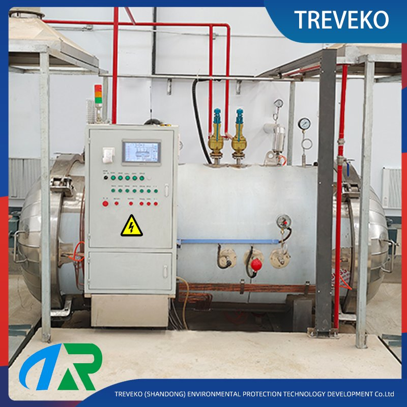 High-Temperature Steam Sterilization Equipment for Solid Medical Waste Generated