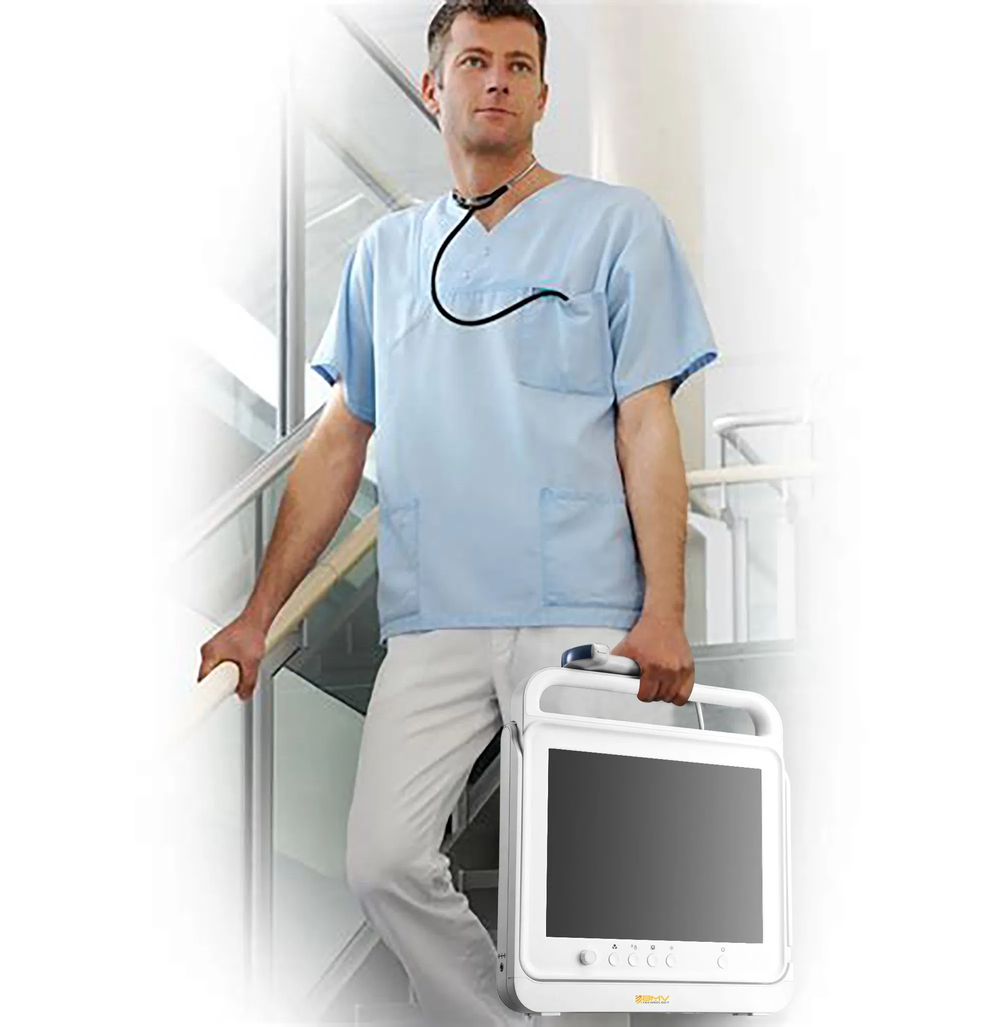 Hospital Clinic Touch Screen B/W Portable Ultrasound Devices