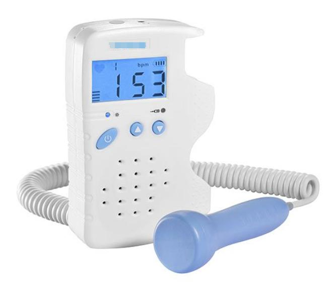 Portable Fetal Heartbeat Monitor with LCD Display for Moms