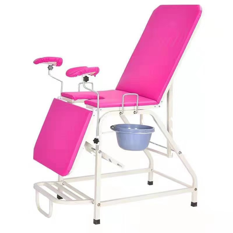 Stainless Steel Adjustable Gynecological Examination Chair for Obstetrics and Gynecology
