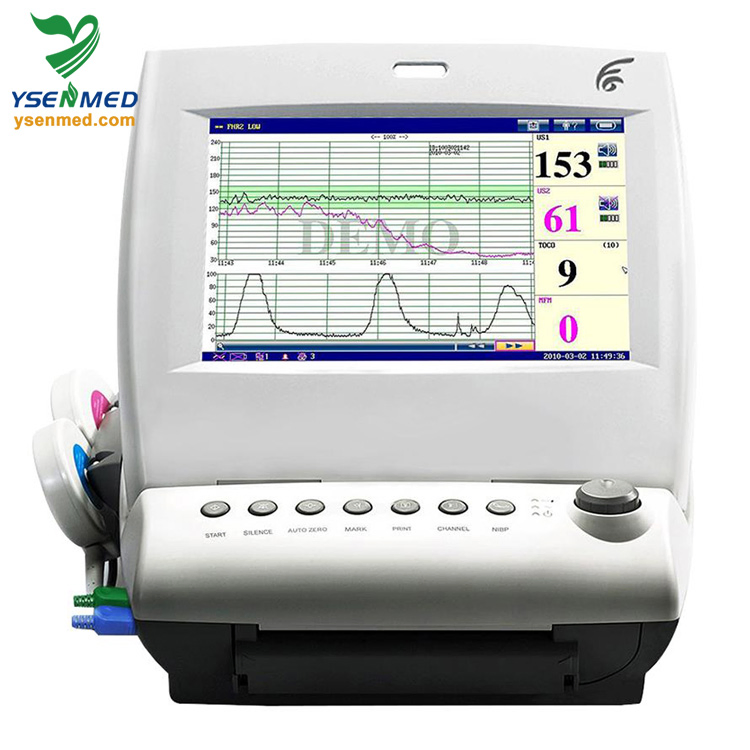 Edan F6 Hospital Medical Equipment Baby Hearbeat Cardiotocograph / Fetal Monitor with Maternal