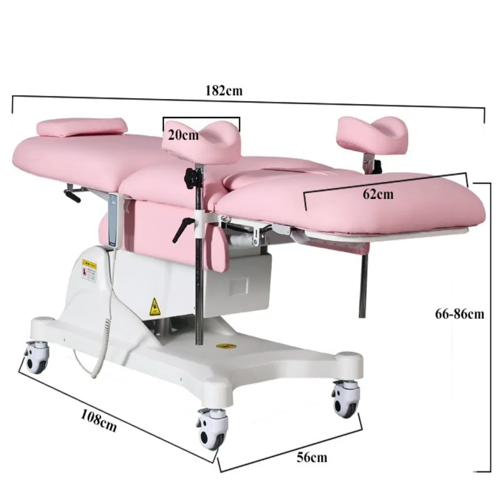 High Quality Fully Automatic Motorized Gynecological Examination Bed Electric Gynaecology Chair with Free Doctor Chair