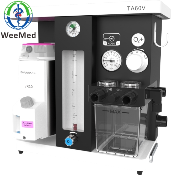 Ta-60V Vet Anesthesia Equipment Portable Medical Animal Veterinary Anesthesia Machine with Trolley Cart with Bain Module