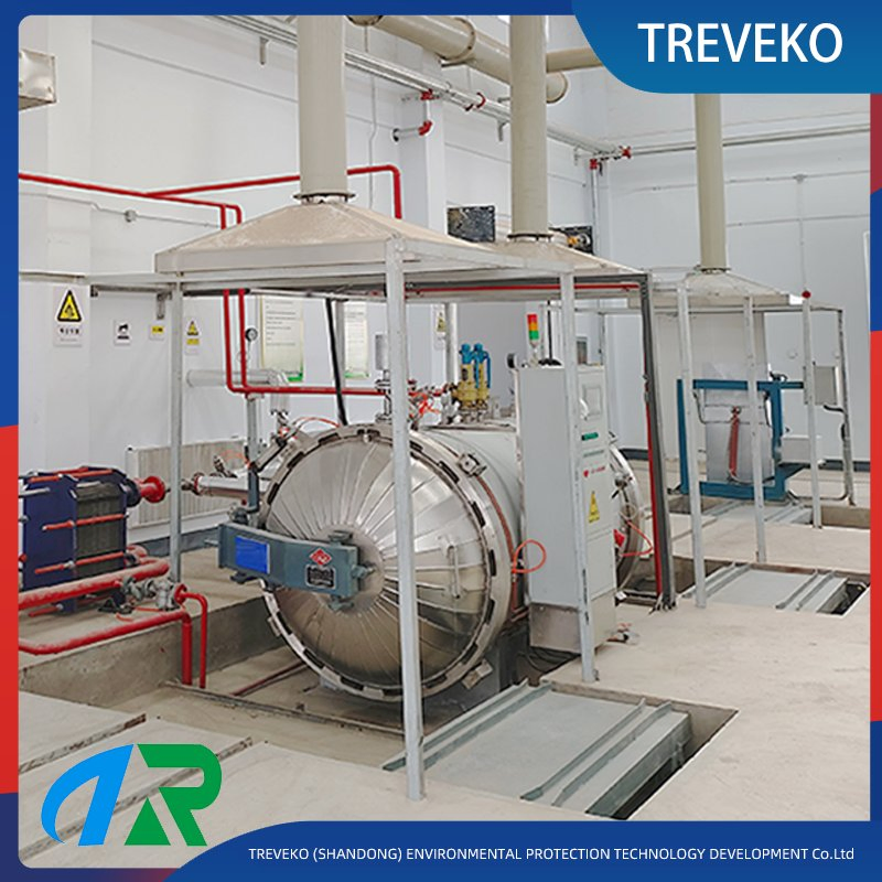 High-Temperature Steam Sterilization Equipment for Solid Medical Waste Generated