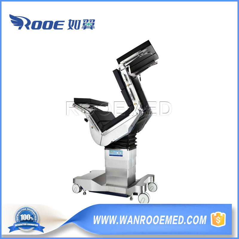 304 Stainless Steel 550-1050mm Low Position Operation Room Surgical Electric Hydraulic Operating Table