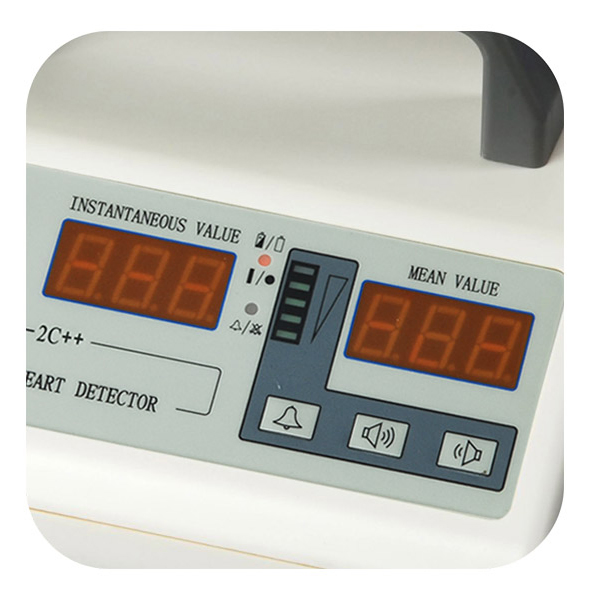 Ultrasound Stethoscope Doppler Fetal Heart Rate Meter Maternal Monitor Pregnant Women's Fetal Heart Rate Monitoring Fetal Monitor Fetal Doppler