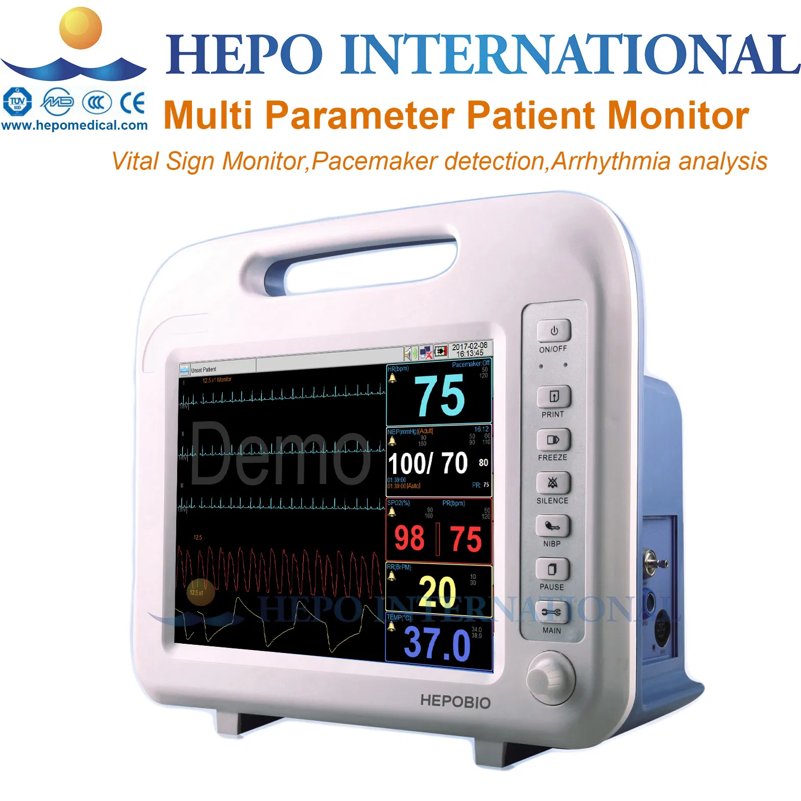 Chinese ICU Medical Surgical Operation Fetal Doppler Monitor