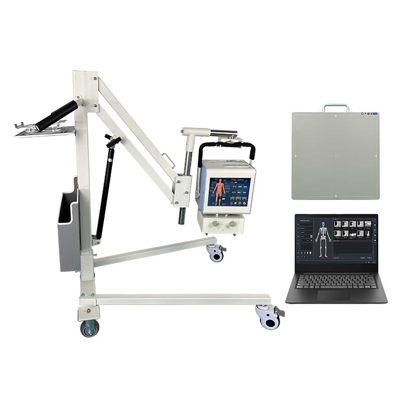 5kw Medical Mobile Digital Radiography X Ray System Portable Dr X-ray Machine for Veterinary and Human
