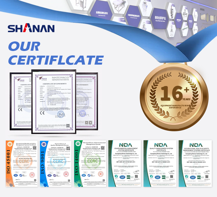 Inspection X-ray Food Production Line Detecting Snacks Biscuit Canned Metal Glass Machine