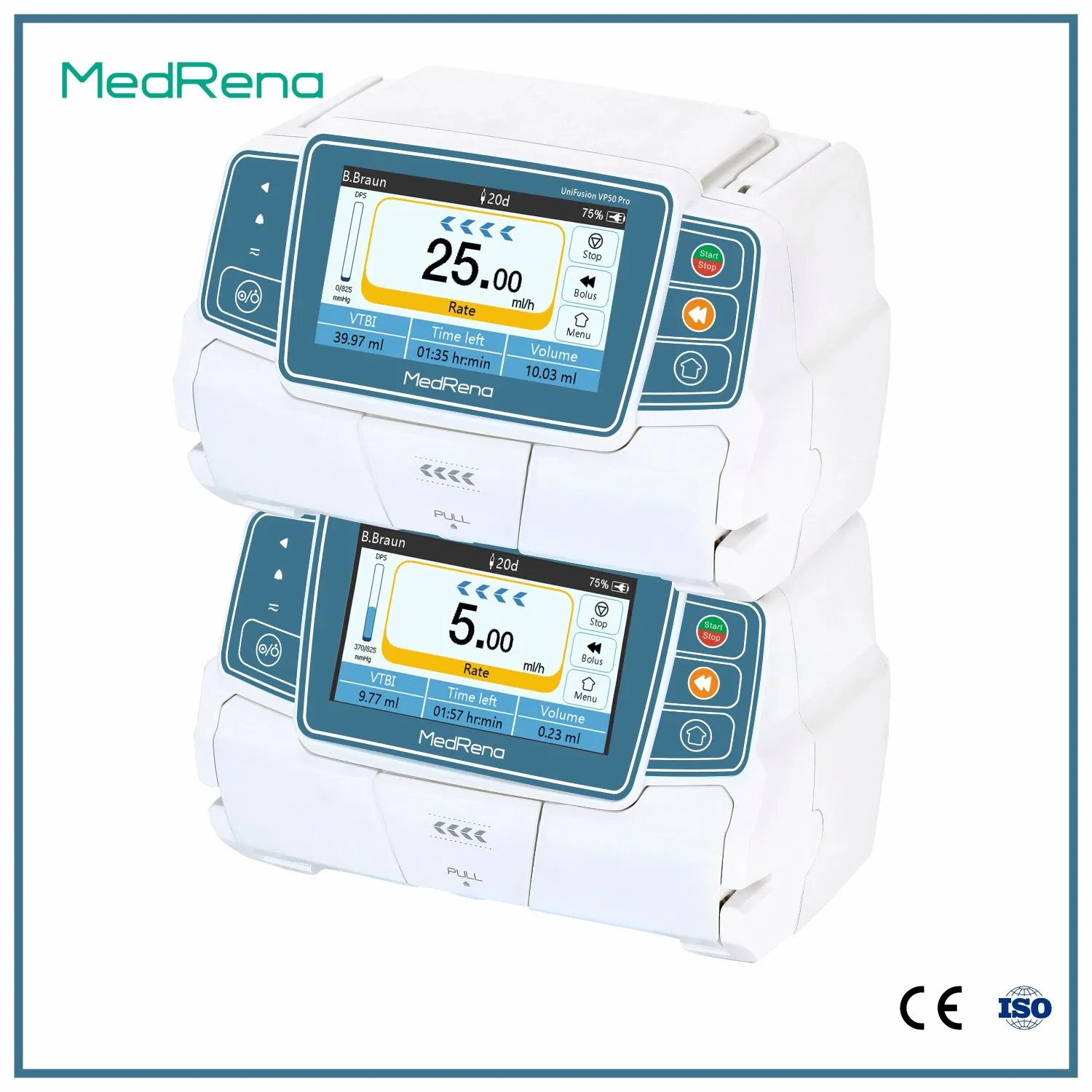 Micro Venous Multi-Parameter Ambulance Big Touch Screen Infusion Pump