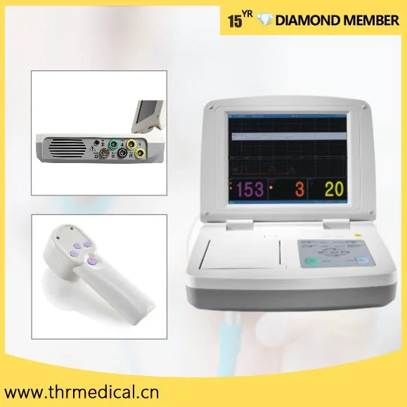 Medical Doppler Fetal Monitor Ctg Machine Maternal Monitor for Pregnancy (THR-FM800T)