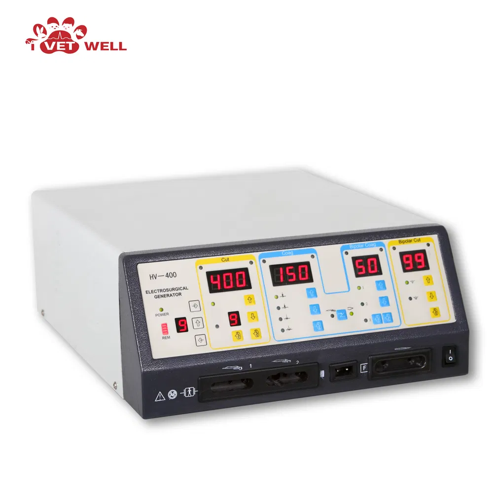 High Power 400W Esu Professional Electrosurgery Generator Monopolar Bipolar System Veterinary Electrosurgical Unit