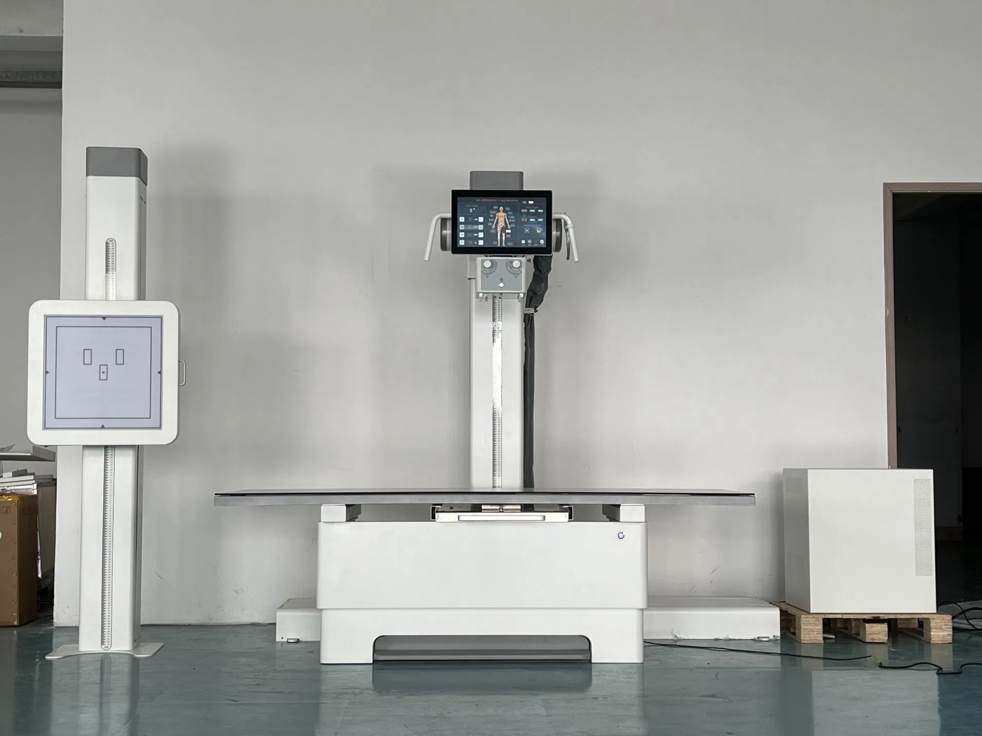 Medical Double Column Stationary Digital X-ray Machine with 32kw 50kw 60kw