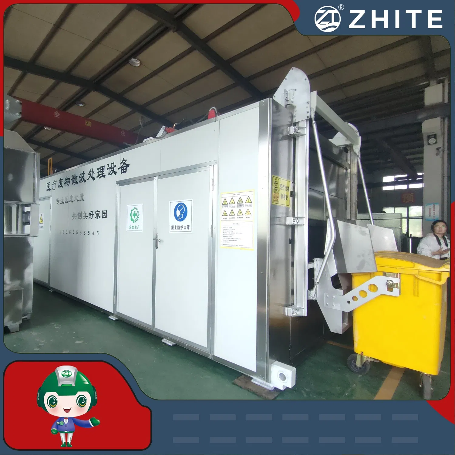 Microwave Treatment Equipment for Hospital Medical Waste Sterilization