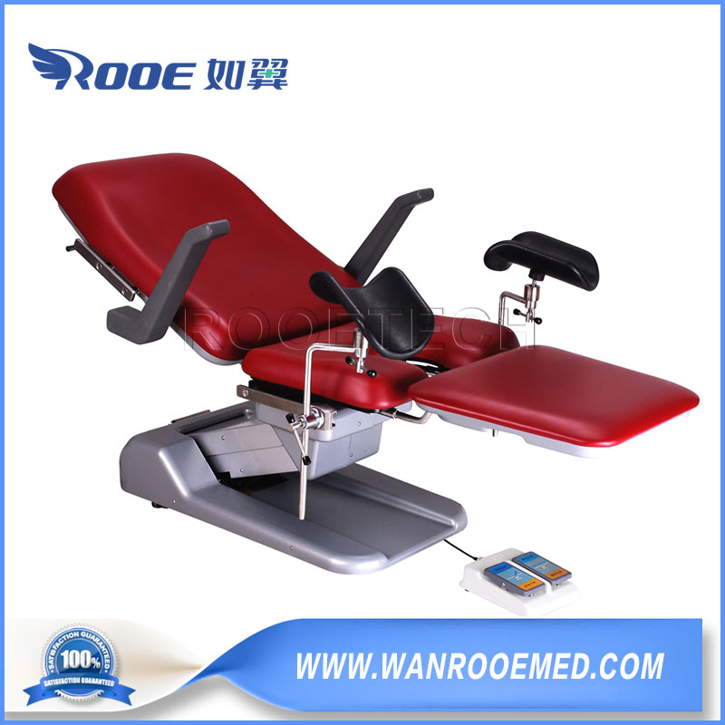 Electric Gynecology Table Gynecological Examination Chair with Stirrups and Paper Roll Holder