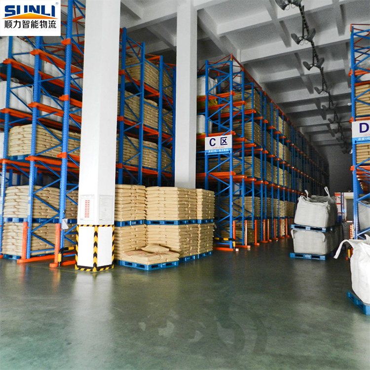 China Factory Heavy Duty Drive-in Storage Racking System Warehouse Industrial Steel Drive-in Pallet Rack Shelves of High Density