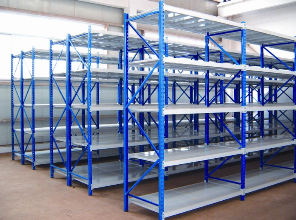 China Factory Direct Warehouse Steel Shelving Rack Adjustable Metal Storage Shelves Light/Heavy Duty Selective Multi-Tiers Shelf