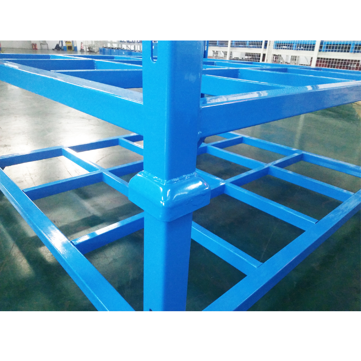 Factory Selling Industrial Foldable Steel Metal Pallet Tyre Rack Warehouse Stacking Storage Rack Folding Stackable Cages