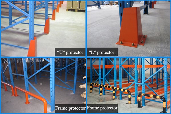 Heavy Duty Steel Powder Coated Rack Column Protector Warehouse Picking Racking