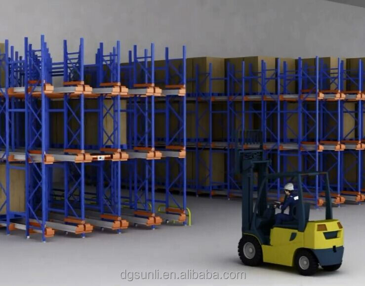 800KG Payload Automatic Radio Controlled Pallet Shuttle Rack