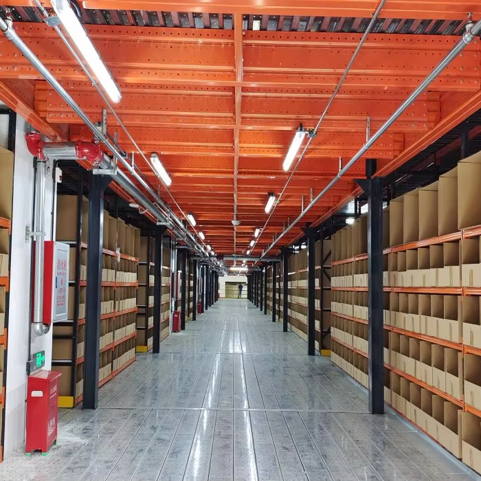 China Factory Direct Heavy-Duty Steel Mezzanine Platform Racking High-Density Storage Corrosion Protected 500-2000kg/sqm 4-Layer