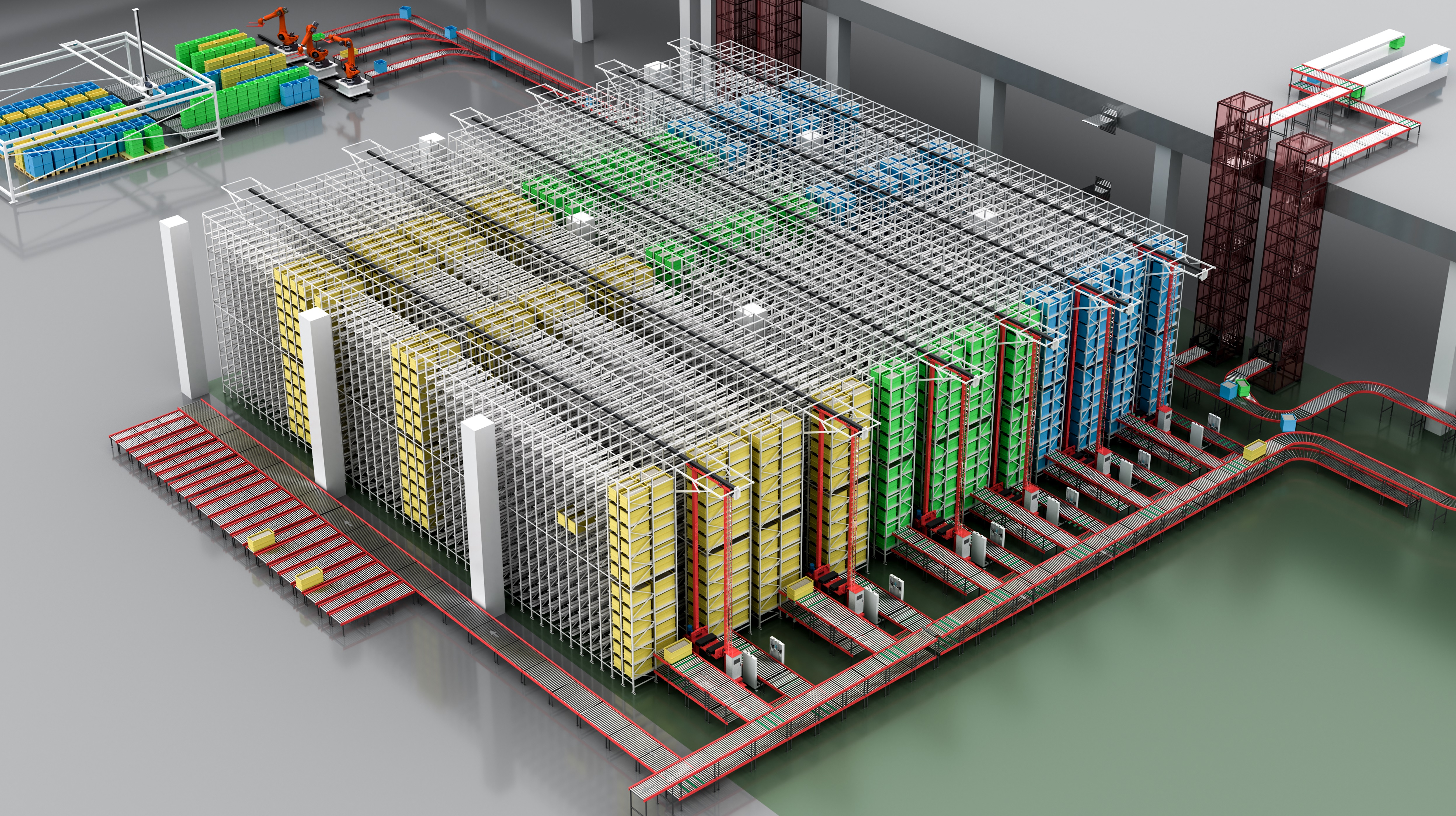 China Factory Intelligent Automatic AS/RS Heavy Duty Steel Pallet Racking Shelves with High Density Storage