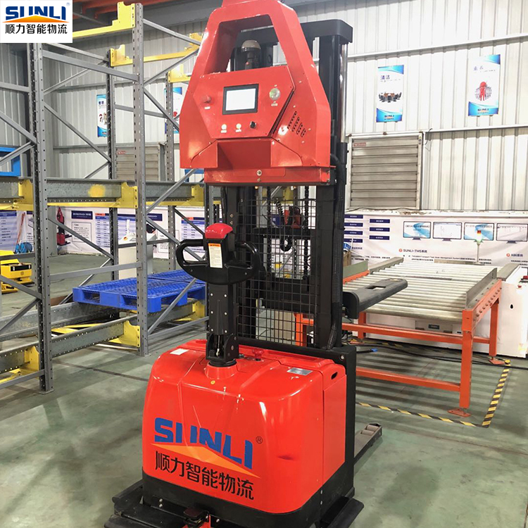 SUNLI SL-AGV-1000BY-01 Smart Laser Guided Forklift Truck with 6-8H Working Time Laser Obstacle Avoidance for Warehouse Handling