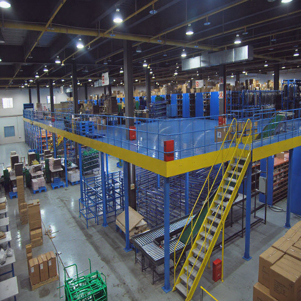 China Manufacturer Warehouse Mezzanine Floor Steel Storage Multi-Level Industrial Rack Customized Heavy-Duty Selective Platform