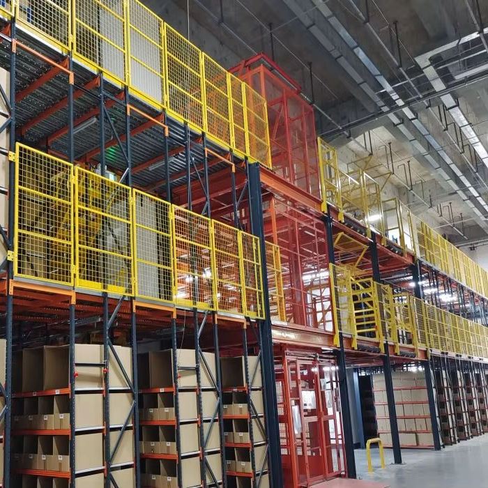 China Factory Direct Heavy-Duty Steel Mezzanine Platform Racking High-Density Storage Corrosion Protected 500-2000kg/sqm 4-Layer
