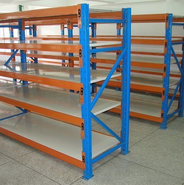 Industrial 5-Layer Cold Rolled Steel Shelving System with Anti-Rust Finish for Medium Capacity Storage
