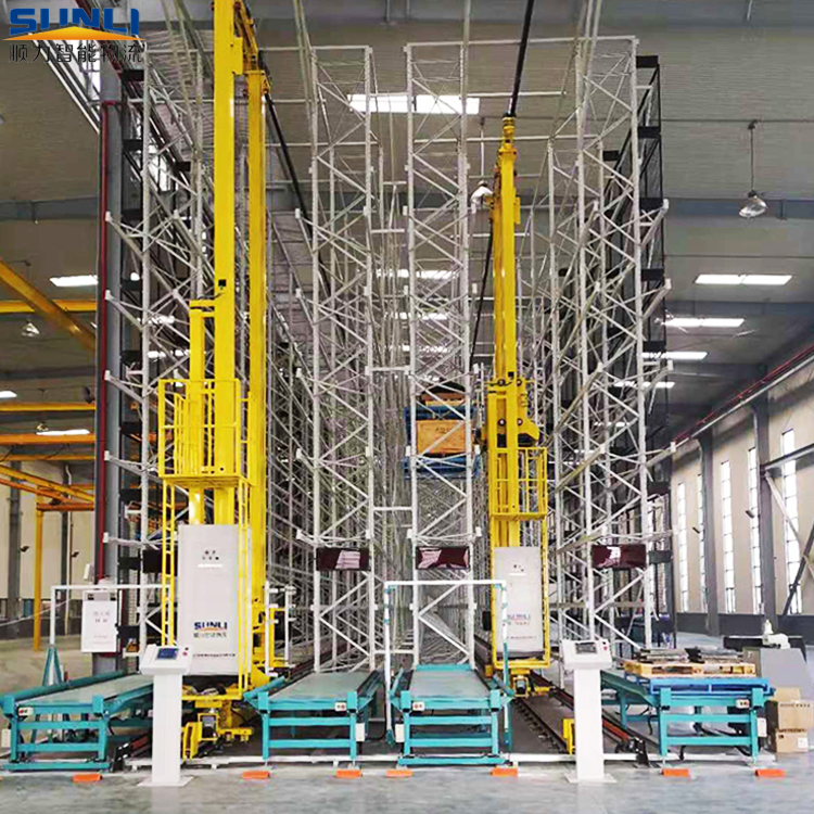 Heavy Duty Sunli AS/RS Automated Storage Retrieval System Steel Pallet Racking High Efficiency Powder Coated ISO9001/CE