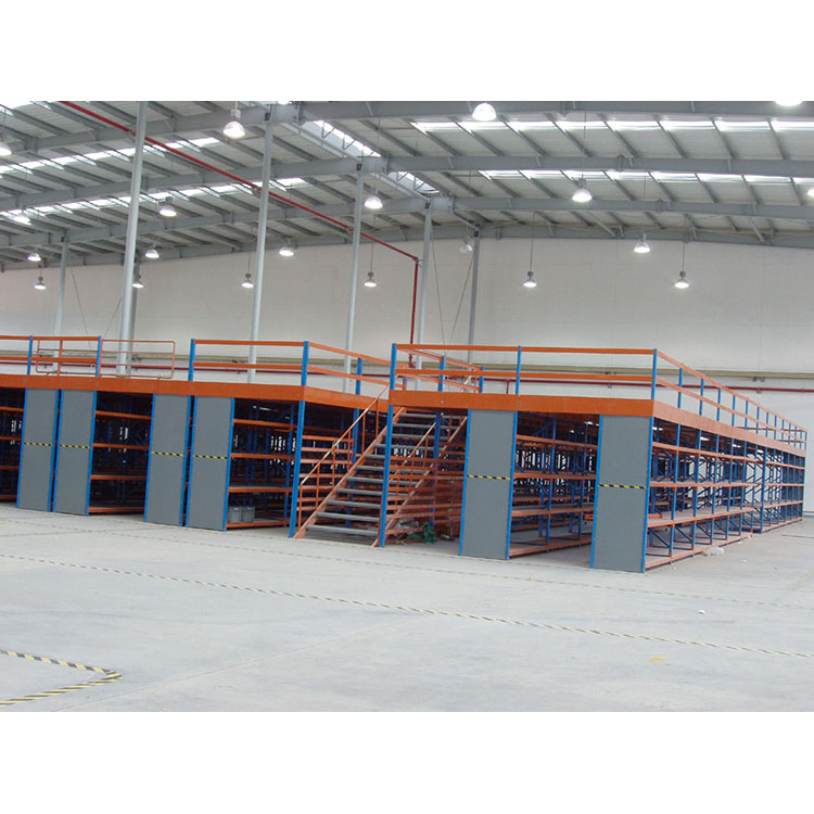 China Factory Q235B Mezzanine Platform System Industrial Storage Rack ESD Protection Multi-Level High Load Capacity Powder