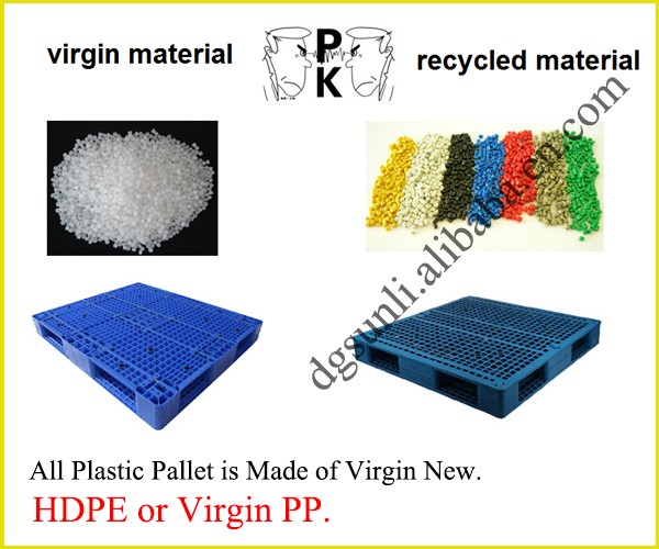 Single Faced Eco-Friendly Euro Flat Top Plastic Pallet Heavy Duty 4-Way Logistics Storage Warehouses ISO Certified Recycled HDPE