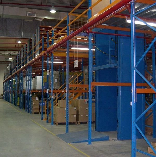 China Factory SunLi SL-ME030 Adjustable Steel Mezzanine Pallet Racking Floor Rack Stacking Shelves Heavy-Duty Platform Rack