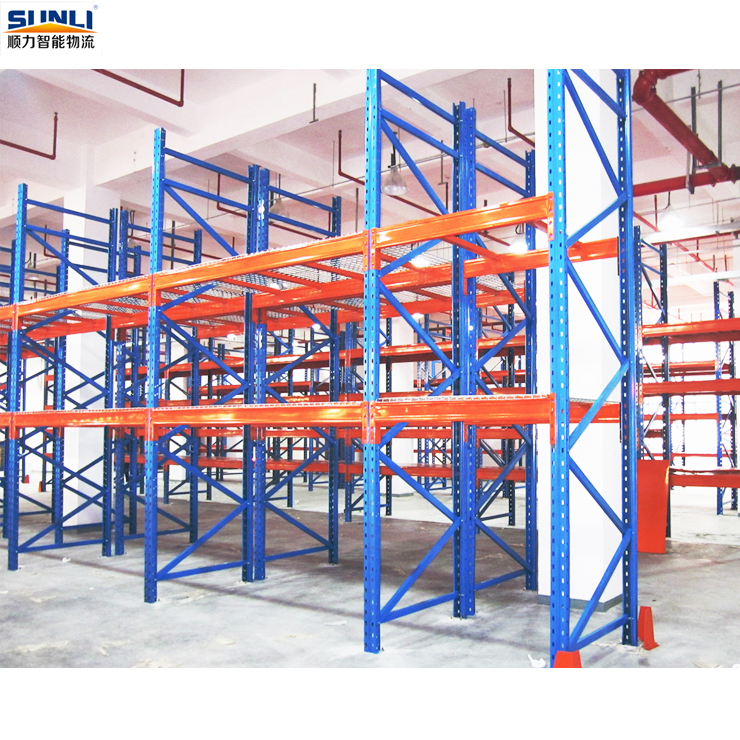 Factory Direct Adjustable Steel Beam Selective Pallet Rack ESD Protection 8-Layer High Payload Capacity Powder Coated Anti-Rust