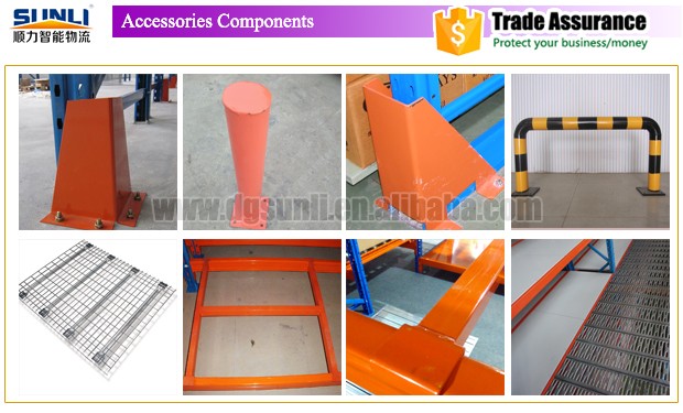 Industrial 5-Layer Easy-to-Store and Transport Foldable Steel Storage Rack with Powder Coating Finish and Pallet Racking